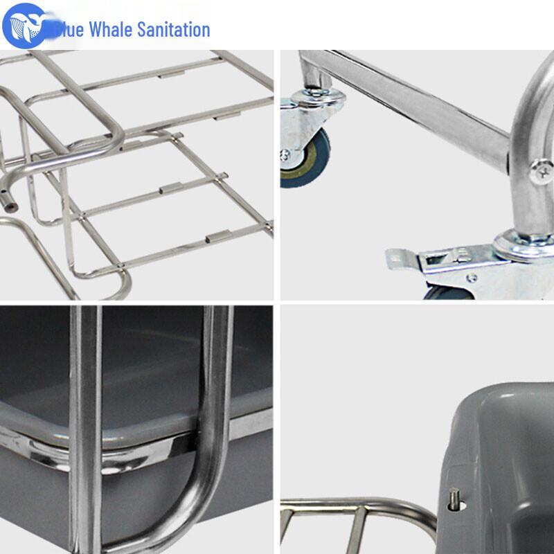 Blue Whale Extra Thick Stainless Steel 3-Tier Service Cart