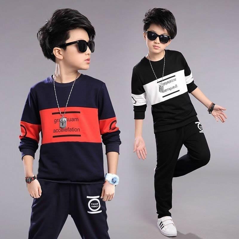 5-12 Year Boys' Clothing Spring Suits Casual Boys' Clothing Suits Autumn Letters Children's Clothing Children's Sportswear