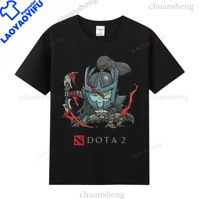 Dota 2 Tshirts Game Hero Printed Tshirt Top Shadow Fiend Pudge Axe Slardar Sven Kunkka Timber Unisex Casual Graphic T Shirts