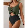 2026 New Sexy U-Neck Swimwear Women One Piece Swimsuit Female Hollow Out Bodysuit Monokini Bathing Suit Beachwear Swimming Suit