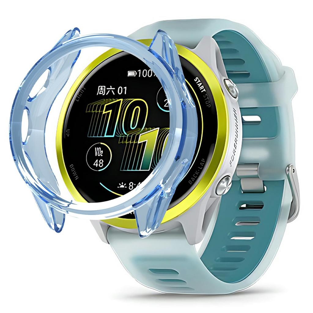 For Garmin Forerunner 570 47mm Protective Watch Case TPU Hollow Cover