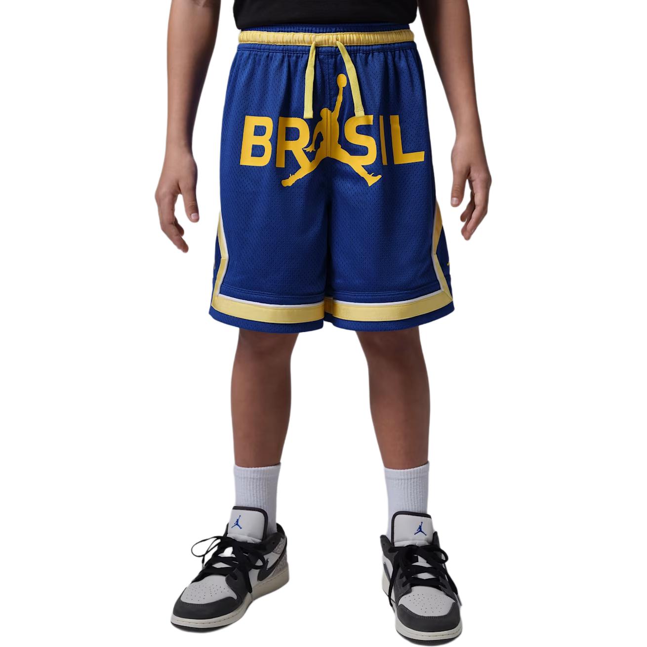 Jordan Essentials Dri-FIT P6 Mesh Diamond Lace-Up Moisture-Wicking Breathable Shorts Kids shorts 95F767-U0K S