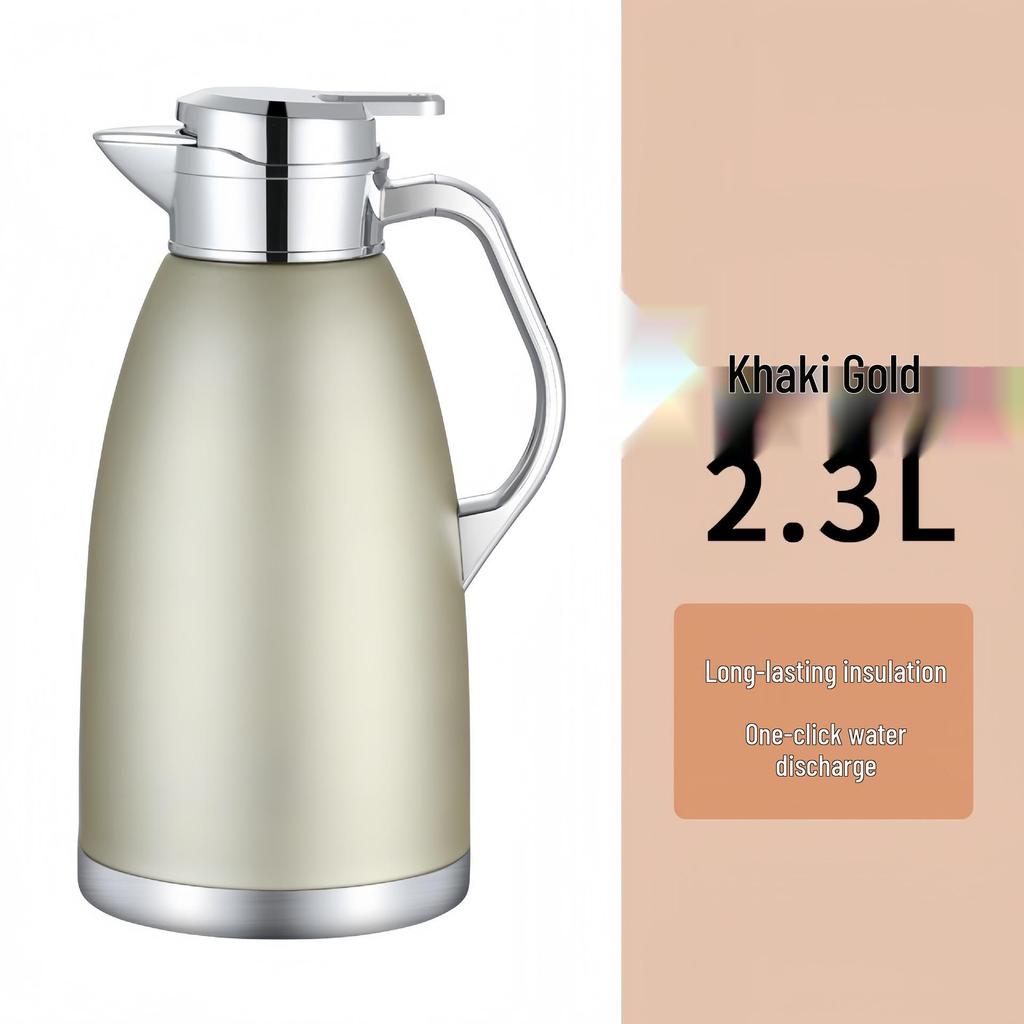 304 Stainless Steel Anti-Scald Insulated Kettle - Double-Layer Hot Water Bottle for Home & Commercial Use