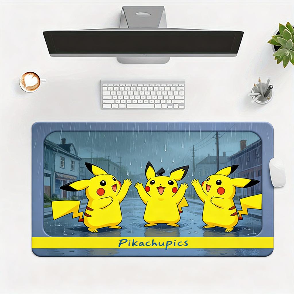 Pokemon Pikachu Pichu Brothers Ocean Scene Anime Extended Gaming Mouse Pad Large Desk Mat for PC Laptop