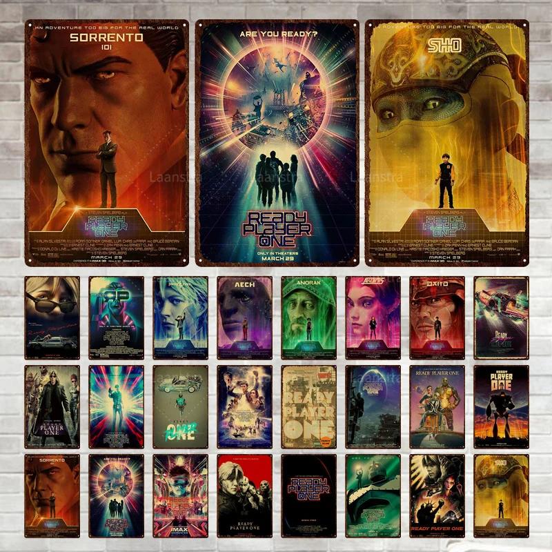 Ready Player One Retro Movie Tin Sign Poster Bar Home Decoration Metal Sign Plaque Decoration Wall Art Decor For Decorating