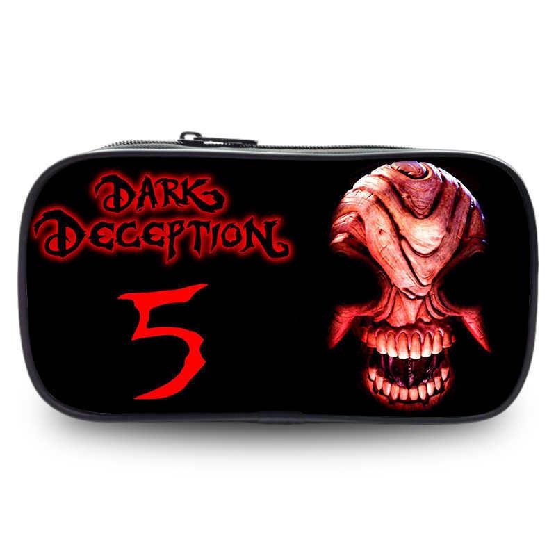 Spacious Dark Deception Pencil Case For Students In Durable Oxford Fabric