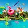 Inflatable Cactus Ring Toss Game Set Floating Swimming Pool Toys Hawaiian Summer Pool Beach Party Decorations Game Supplies