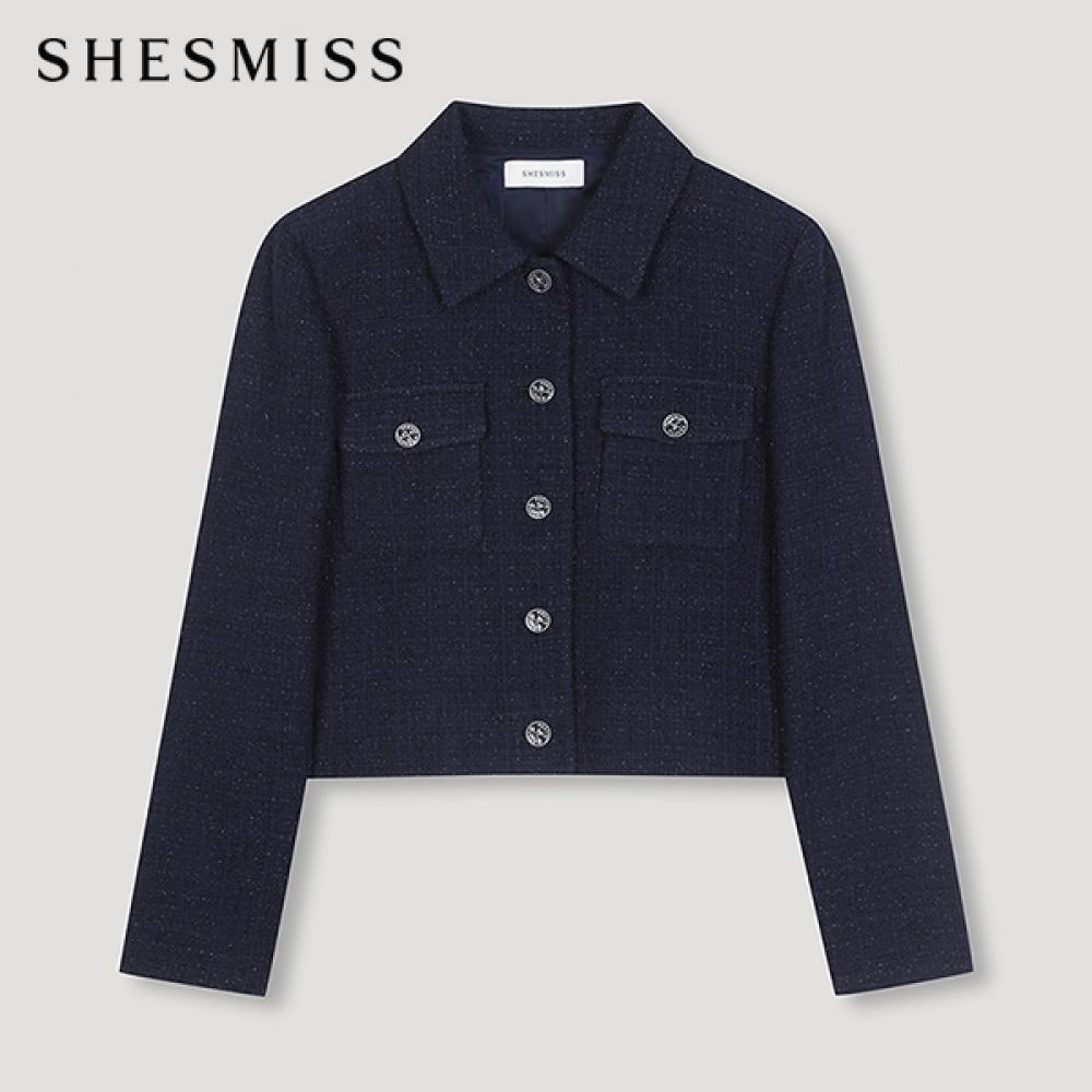 

She S miSS Kara твидовый пиджак Swwjkn31700 Dn DARK NAVY/55