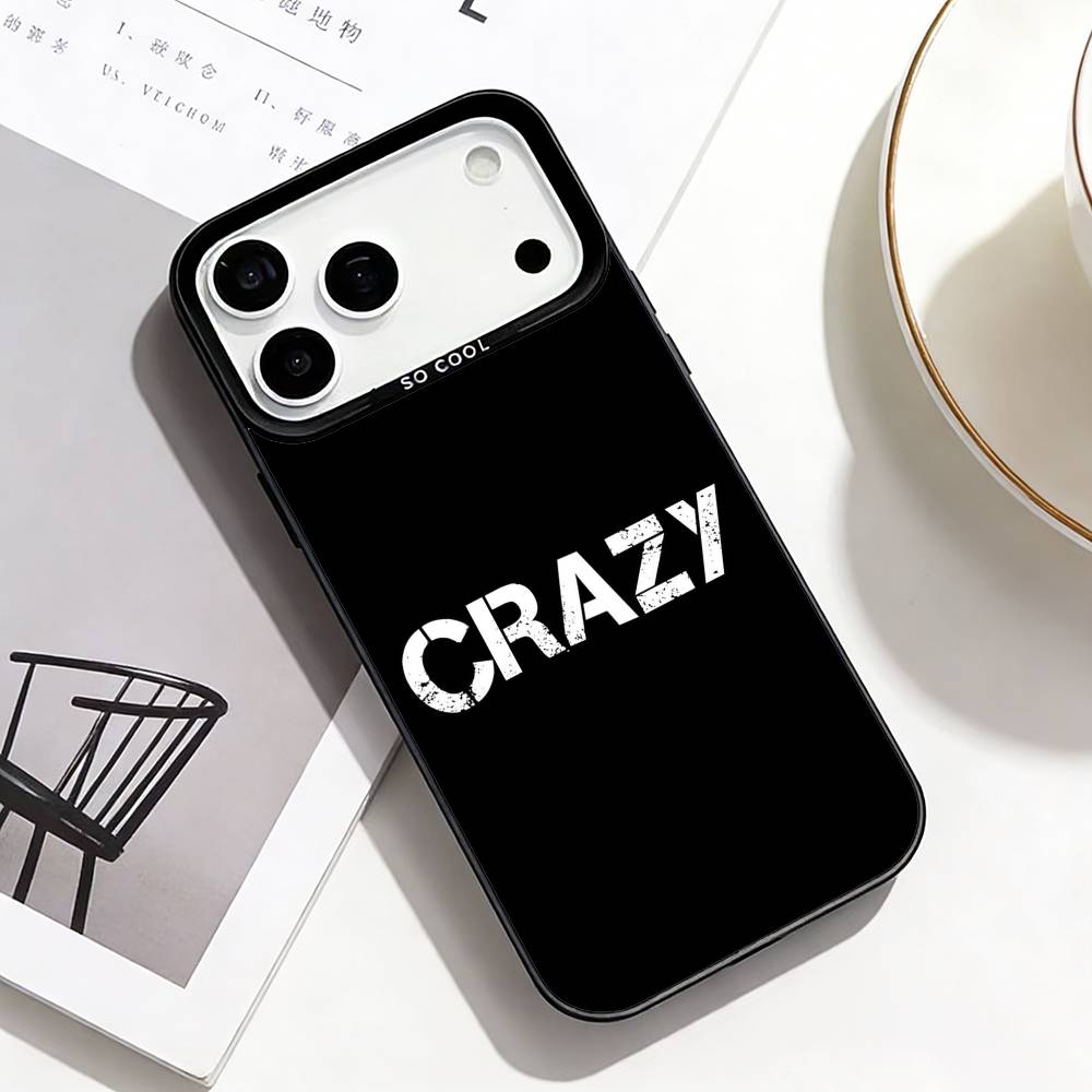 

Чехол для телефона с художественным оформлением рукописной цитатой Для iPhone17,16,15,14,13,12,Pro Max Черный Разноцветный Чехол для телефона iPhone16