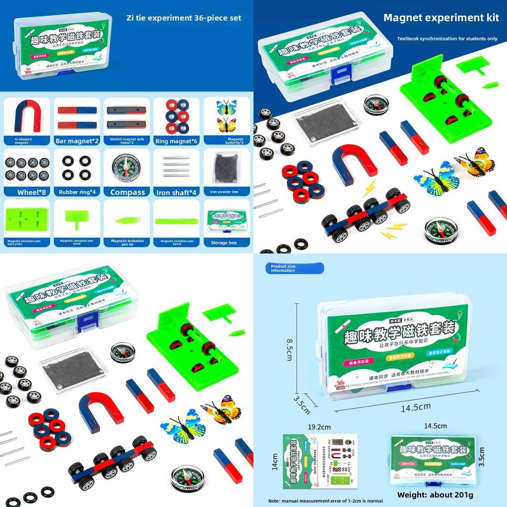 Diy Magnet Science Kit For Kids Physics Learning Fun Educational Toy Material Pack