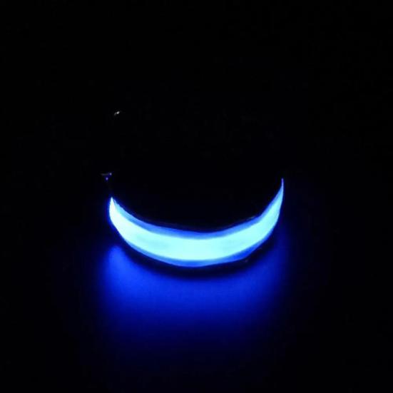 Running Armband Reflective Strips USB Rechargeable Bright Night Light Adjustable LED Band for Cycling Hiking Outdoor Sports Safety Wristband