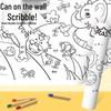 Children's Giant Coloring Scroll - Wall-Mountable Doodle and Painting Paper for Kindergarten