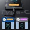 66W 6A Type C Charge Data Cable Spring Metal Braided For Xiaomi 12Pro  K60 Samsung S6 S7  P40 P60 Android Phone USB C Cord