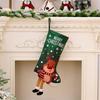 Stylish Christmas Stockings with Plush Texture for Seasonal Fireplaces Hangings Checkered Holiday Decors