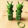 1/2/3Pcs Green Aliens Button Keychain Fidget Toy with Sound LED Lights Stress Anxiety Relief Keyboard Clicker Decompression Button Sensory Toy