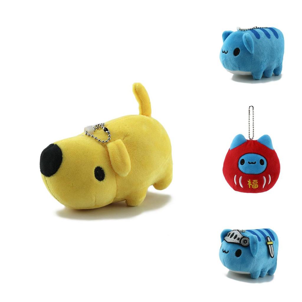 Adorable Cat Insect Plush Keychain Cute Cartoon Wobbly Doll Gift Bag Decoration