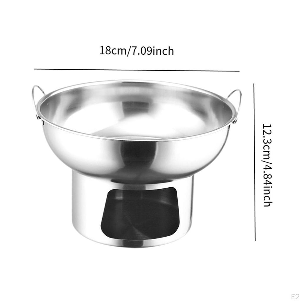 Edelstahltopf Chinesischer Kleiner Hotpot Dessert Traditionell für Küche