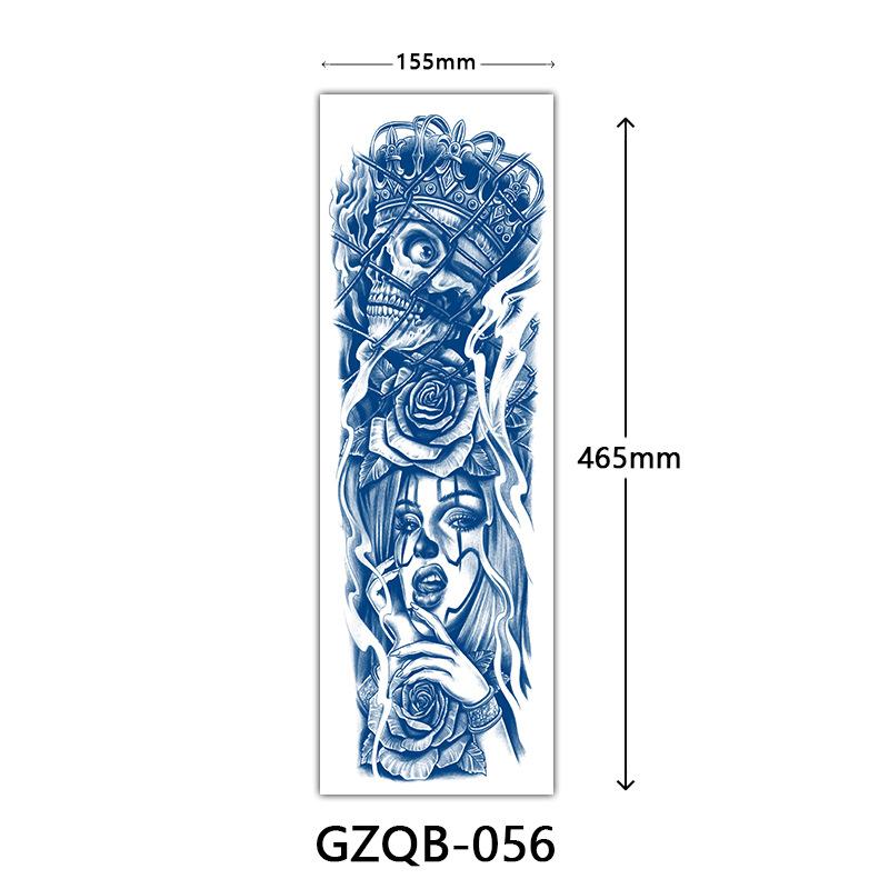 Herbal Tattoo Stickers, Semi-Permanent Tattoo Stickers, Herbal Juice Full Arm Tattoo Stickers