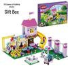 Jie Gao JG316 Heartlake City Playground Educational Toy: Girls' Building Blocks Set with Playing Cards
