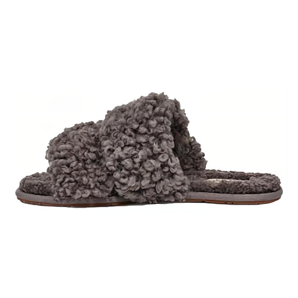 UGG Maxi Curly Scuffetta 'Grey' Women's 1130837-CHRC