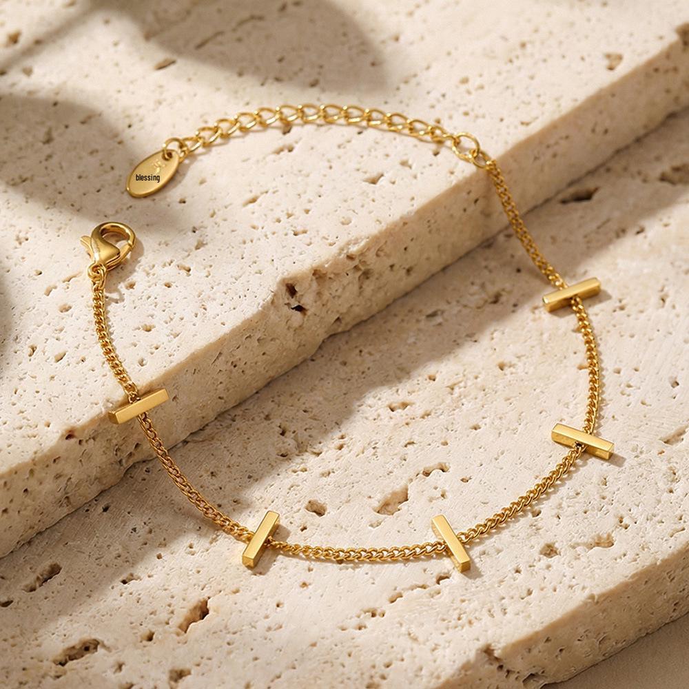 18k Gold Plated Twisted Wire Chain Bracelet - Elegant, Exquisite & Versatile Fashion Accessory