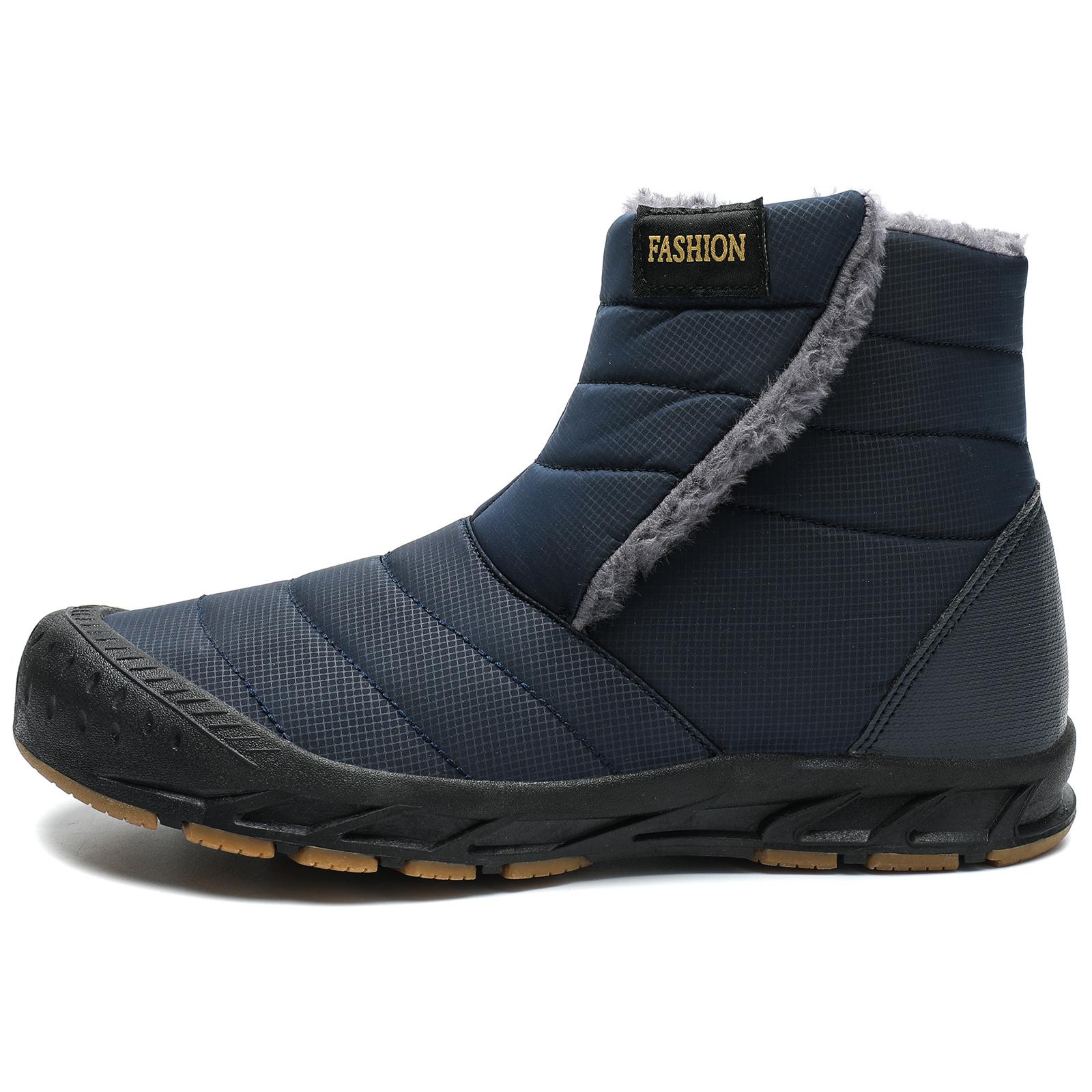 

Men Winter Outdoor Sports Waterproof Plus Size Sneakers Quality PlusSize Brand Snow Boots Warm Plush Ankle Work High 43
