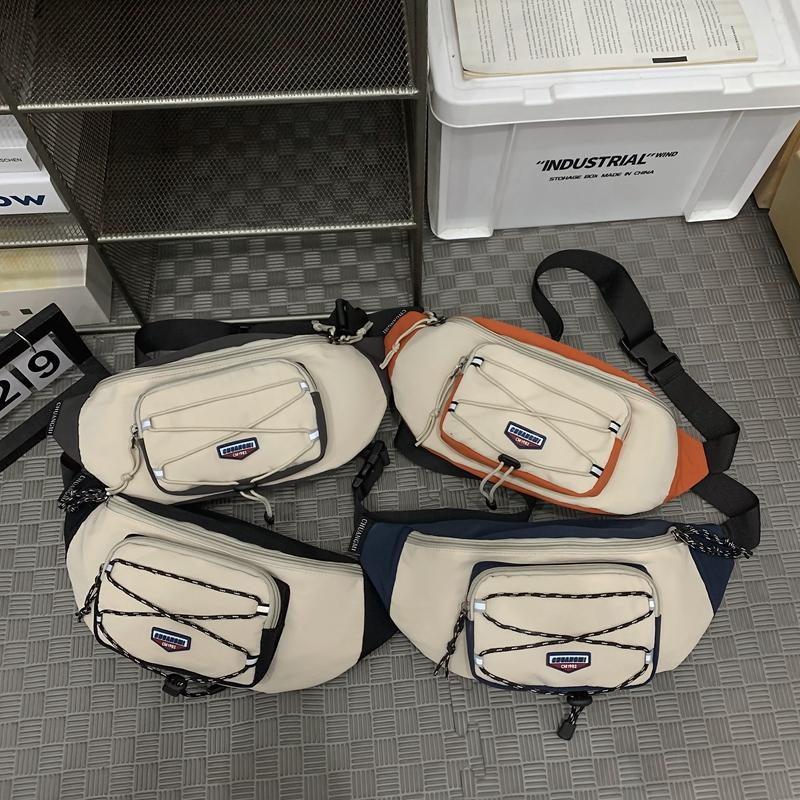 Chest Bag Men's Solid Color Shoulder Bag Crossbody Bag Women Waist Bag