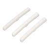 3Pcs 6 String Guitar Nut Flat Bottom Slotted Bone Guitar Nut Replacement for Tele