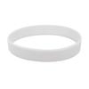 Plain White Silicone Wristbands for Team Activities (10-Pack)
