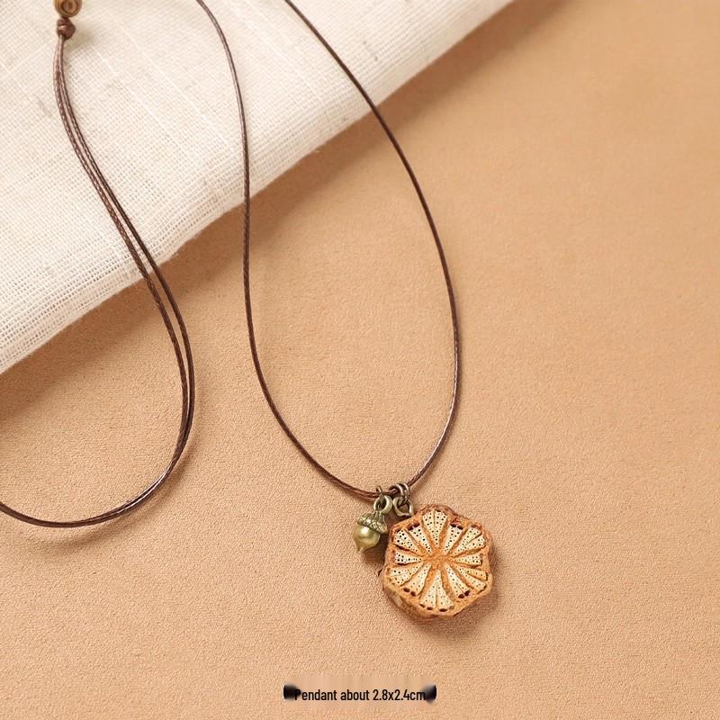 Bohemian Ceramic Necklace: Vintage Ethnic Long Sweater Chain & Zen Choker