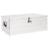 Day and Night - Day and Night Silver Aluminum Storage Box 90x47x33.5 Cm