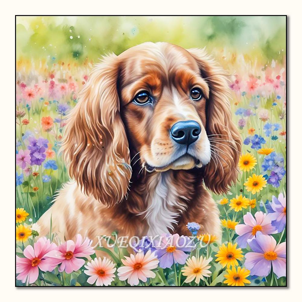 5D Diamond Painting Animal Dog Tiger Cat Cross Stitch Mosaic Kits Home Decoration Wall Stickers DIY Handmade Gift