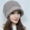 New Winter Fashion Women's Warm Hat - Middle-aged and Elderly Ladies' Earflap Beanie