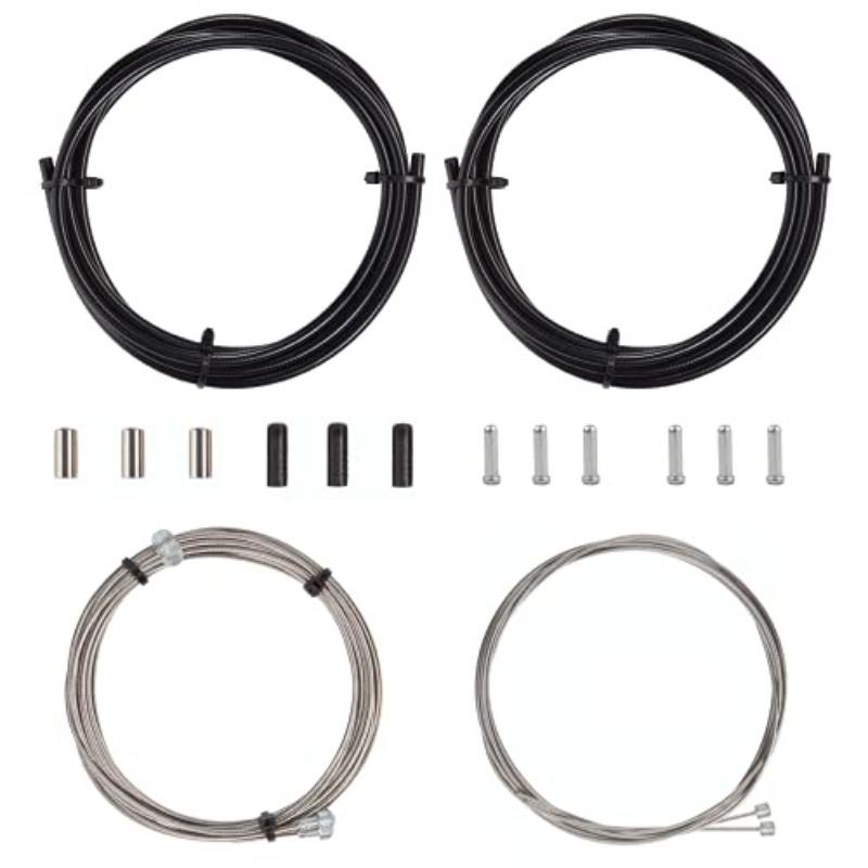 Bicycle Brake & Shifter Cable Housing Set - Universal 5mm/4mm for Mountain/Road Bikes