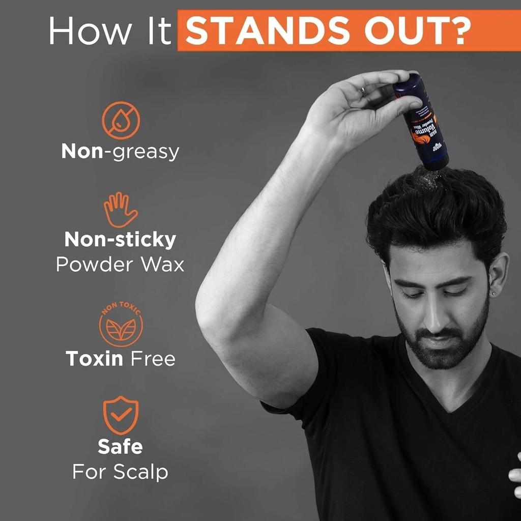 Beardhood Hair Volumizing Powder Wax For Strong Hold, Matte Finish 10g