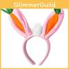 Soft Plush Easter Bunny Hair Accessories With Carrot Bunny Design