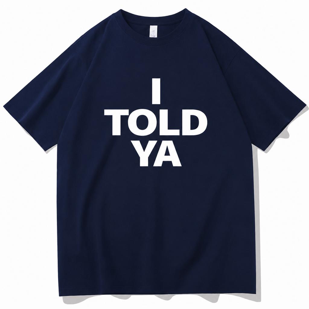 Vente Chaude d'Été Je Te l'avais Dit Challenger T-shirt Col Rond Manches Courtes Cadeau pour Fan Unisexe et Unisexe T-shirt Manches Courtes