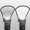 1-in-1 Silver/White Camera Flash Diffuser Softbox Photo Flash Light Reflector for Canon Nikon Sony Camera Accessories