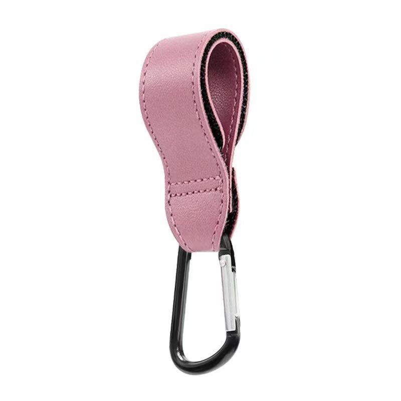 Multi-Functional Velcro Leather Hook: Stroller & Dog Walking Essential with Buckle