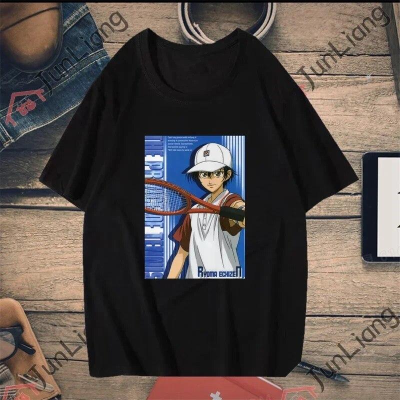 

Повседневная свободная рубашка с аниме «Теннисный принц», футболки с мотивами, уличная одежда в стиле хип-хоп, популярные рубашки в стиле Харадзюку M