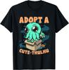 Adopt A Cute Cthulhu Kawaii Octopus Monster Graphic Tee Casual Cotton T-Shirt