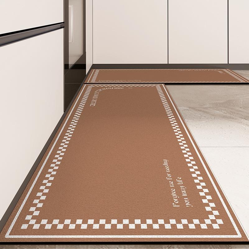 Pvc Carpet for Kitchen Floor Mat Waterproof Home Decoration Rug Oil-proof Anti-slip Long Foot Mats Alfombra Vinilicas Cocina