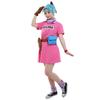Miccostumes Girls Cosplay Costume Pink One Piece Dress Christmas Event Women's