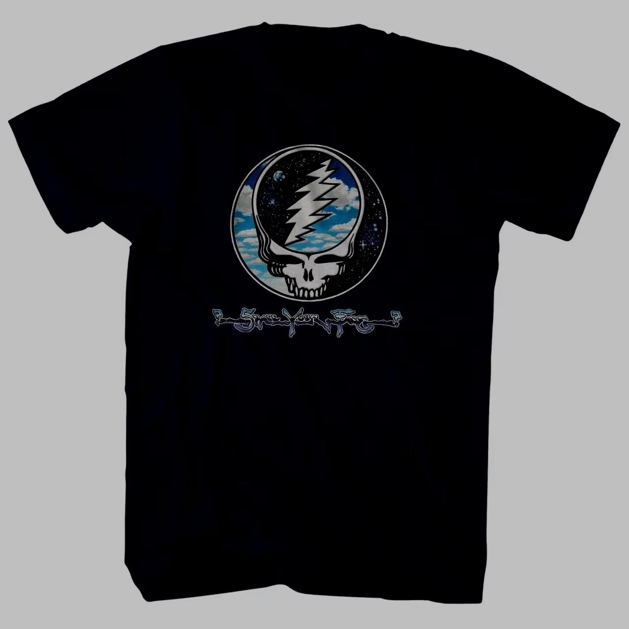 

2025 Cotton Grateful Dead Warlocks Indian Skull Rock Punk Classic T-shirt Men s Women Short Sleeve Summer Round Neck Tee Y2k Top S