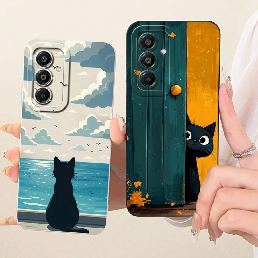 For Samsung Galaxy A17 5G Case SM-A176B Soft Matte Camera Protective Bow flower Phone Case For SamsungA17 A 17 5G Cover Coque