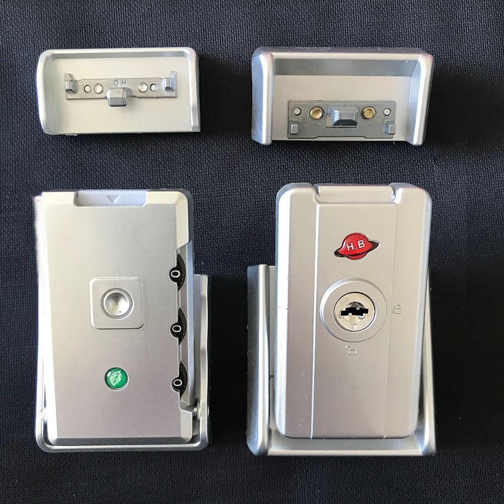 Černý Stříbrný Zámek Kufru Přezka Proti Krádeži 3místný Kombinační Zámek Odolný Zámek na Klíček Zavazadla