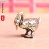 Bronze Crafts Antique Brass Geese Ornaments Ceremony Tea Pet Home Office Decoration Collectibles