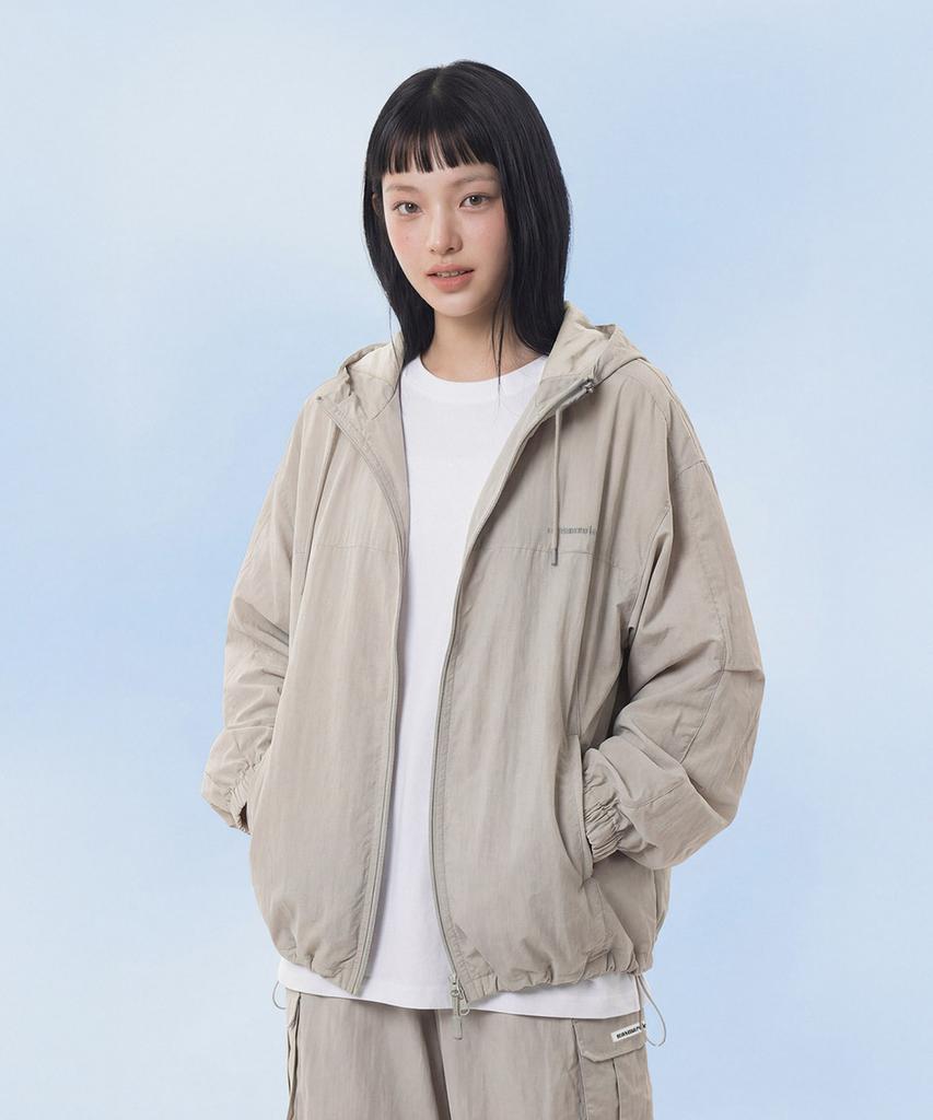 Masmarulez Apparel Essential Two Way Light Windbreaker_Light Gray
