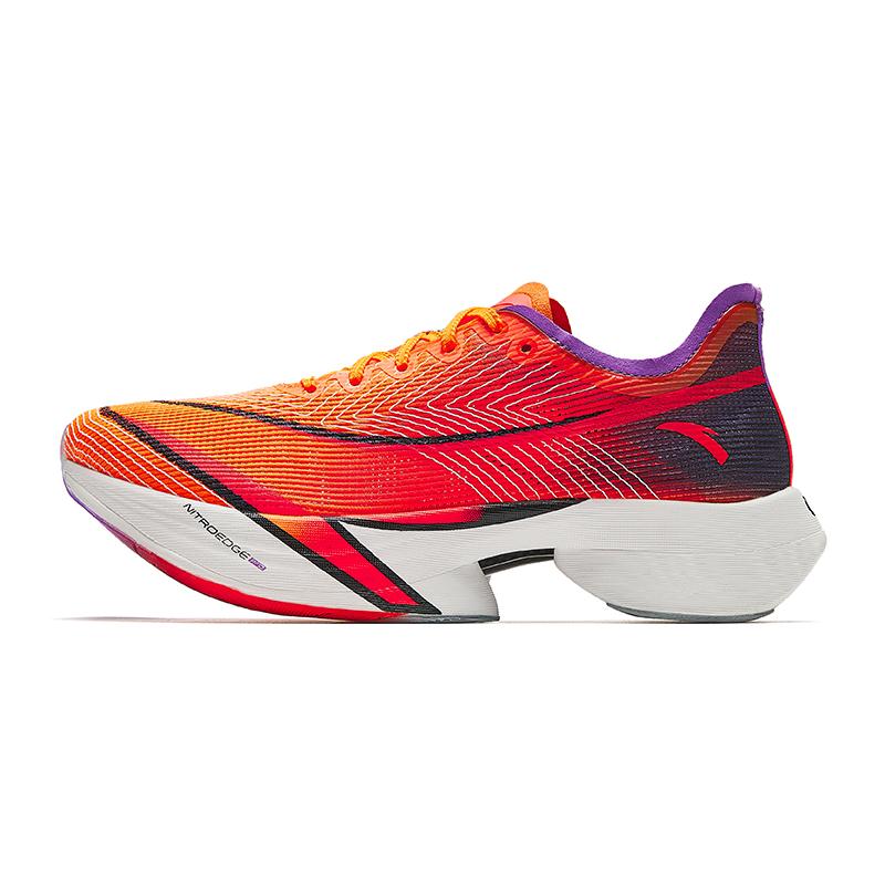 New Anta C10 Pro Slip Resistant, Abrasion Resistant, Breathable Low Top Casual Running Shoes Women's Orange Red 122445574-2