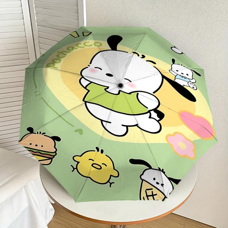 1PC Pochacco Ice cream Umbrella-8-Rib Reinforced, Automatic Open, Lightweight & Durable, Cute Fashion Accessory for Outdoor-P2670